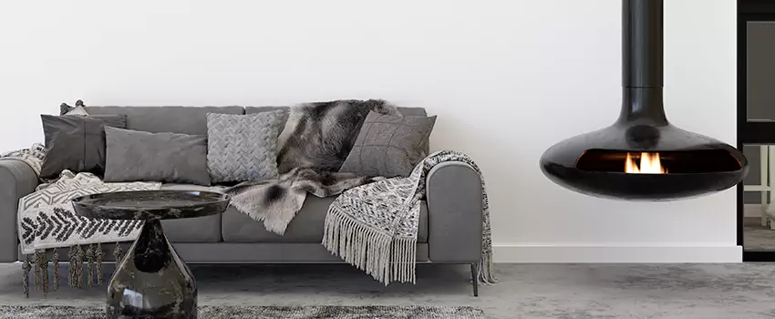 Circular Hanging Fireplace Installation Services in Saratoga Springs, UT