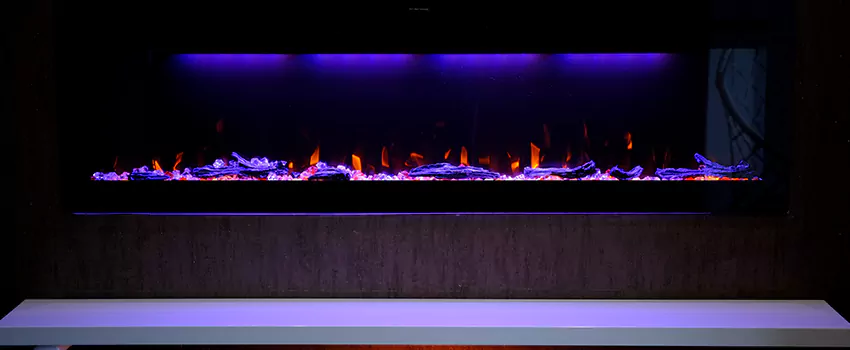 Dynamic Flame Color Fireplace Installation in Saratoga Springs, UT