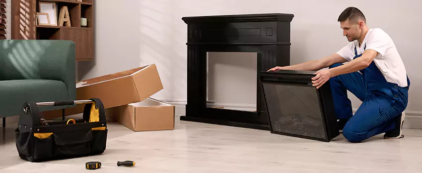 Old Rusted Metal Fireplace Repair And Replacement in Saratoga Springs, UT